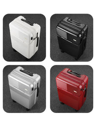 HKM-307603 Durable Water-Resistant Red Suitcase Trolley for Travel