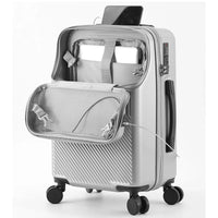 HKM-307603 Durable Water-Resistant Red Suitcase Trolley for Travel