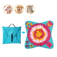 HKM-3076285 Interactive Blue Felt Cloth Pet Educational Bite Toy