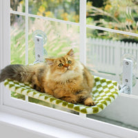 HKM-3077053 Cozy Cat Hammock for Indoor and Balcony Use - Available in Orange and Grass Green