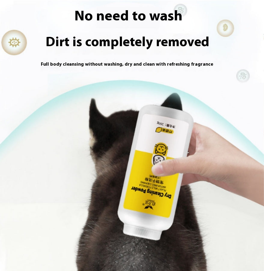 HKM-3077309 Pet Dry Cleaning Powder for Eye Dirt - Lemon, Rose, Mint, 260g
