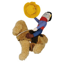 HKM-3077821 Funny Pet Dog Costumes for Horseback Riding, Dinosaur, Pirate, Christmas, and More