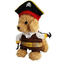 HKM-3077821 Funny Pet Dog Costumes for Horseback Riding, Dinosaur, Pirate, Christmas, and More