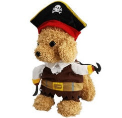 HKM-3077821 Funny Pet Dog Costumes for Horseback Riding, Dinosaur, Pirate, Christmas, and More