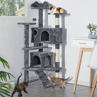 HKM-3078717 Cat Climbing Frame in Cute Style for High-Rise Spaces - Density Plate Construction