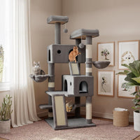 HKM-3078717 Cat Climbing Frame in Cute Style for High-Rise Spaces - Density Plate Construction