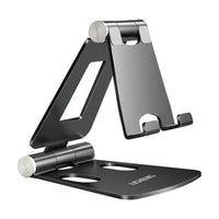 HKM-307923 Two-Way Adjustable Aluminum Alloy Desktop Stand for Mobile Phones and Tablets