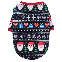 HKM-3079613 Festive Cotton Pet Clothes for Christmas - Snowman, Elf, Gingerbread Man, Santa Designs