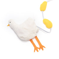 HKM-3080253 Interactive Egg Laying Hen Foraging Toy for Cats and Dogs - Polar Fleece & Felt Cloth