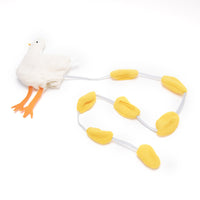 HKM-3080253 Interactive Egg Laying Hen Foraging Toy for Cats and Dogs - Polar Fleece & Felt Cloth