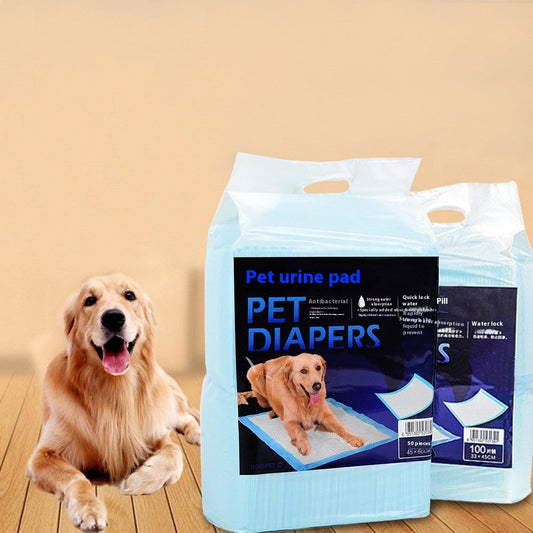 HKM-308051 Puppy Diapers for Dogs - Absorbent Changing Pads, 50 or 100 Pack