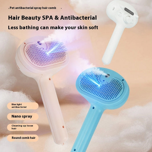 HKM-3081021 Rechargeable Pet Spray Comb with Hair Removal Function ¨C Lightweight and Portable Design