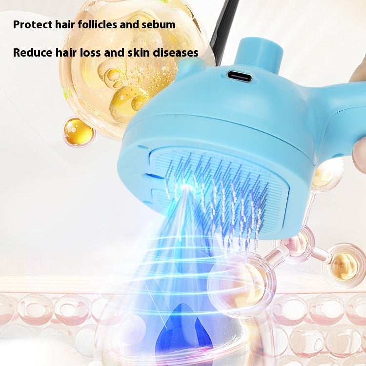 HKM-3081021 Rechargeable Pet Spray Comb with Hair Removal Function ¨C Lightweight and Portable Design