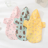 HKM-3082813 Fashionable Pet Raincoat in Cute Print Options for All Sizes