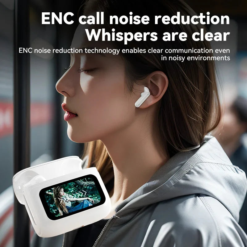 HKM-308371 Wireless Noise-Canceling Earbuds with Touch Control and HiFi Sound for Gaming and Music