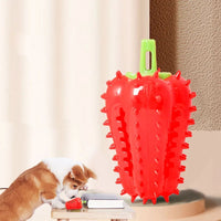 HKM-3083837 Interactive Dog Teething Chili Chewer Toy - Durable Non-Toxic Rubber for All Dog Sizes