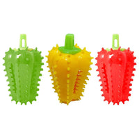 HKM-3083837 Interactive Dog Teething Chili Chewer Toy - Durable Non-Toxic Rubber for All Dog Sizes
