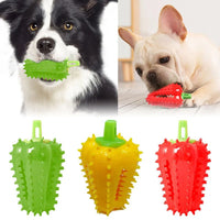 HKM-3083837 Interactive Dog Teething Chili Chewer Toy - Durable Non-Toxic Rubber for All Dog Sizes