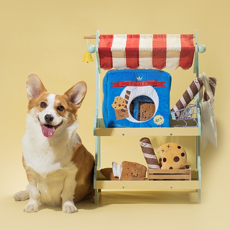 HKM-3086013 Puppy Plush Educational Toy Set for Dogs - Soft and Non-Irritating Chewing, Reduces Destructive Behavior