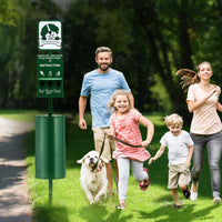 HKM-3086653 Outdoor Dog Waste Station with 11.5-Gallon Trash Can and 600 Bags Included