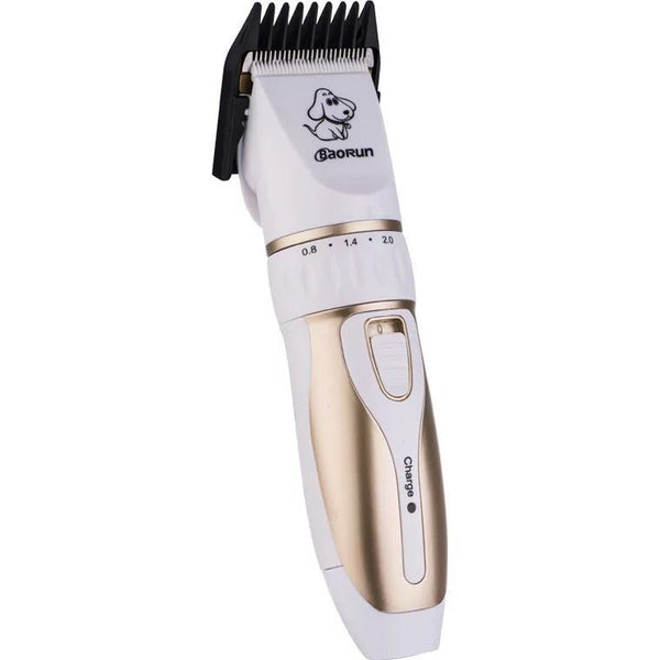 HKM-3086781 Pet Hair Trimming Machine with Charging Cable, Limit Combs, Lubricating Oil and Cleaning Brush - Platinum