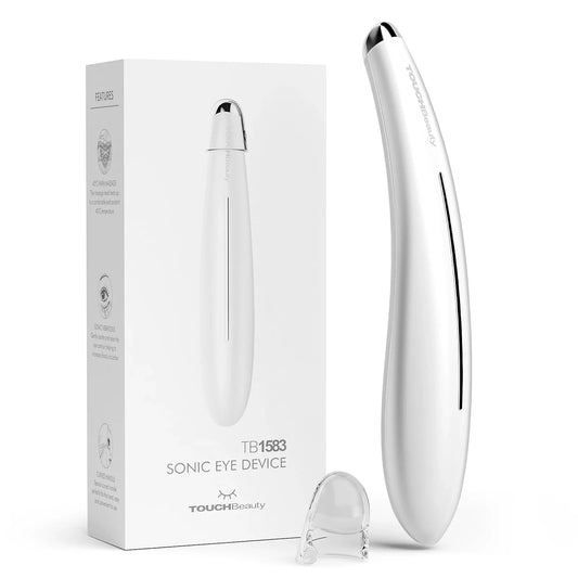 HKM-308691 Sonic Eye Massager with Warm Treatment and Cream Booster for Dark Circles and Puffiness Relief
