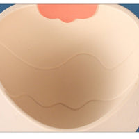 HKM-3087165 Cartoon Strawberry Pet Bowl - Plastic Dog Bowl in Yellow, Gray, Green, 19x18x7cm