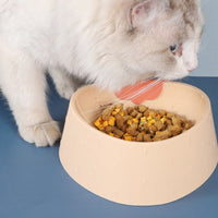 HKM-3087165 Cartoon Strawberry Pet Bowl - Plastic Dog Bowl in Yellow, Gray, Green, 19x18x7cm