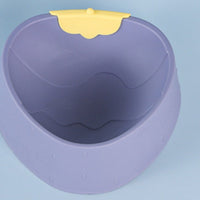 HKM-3087165 Cartoon Strawberry Pet Bowl - Plastic Dog Bowl in Yellow, Gray, Green, 19x18x7cm
