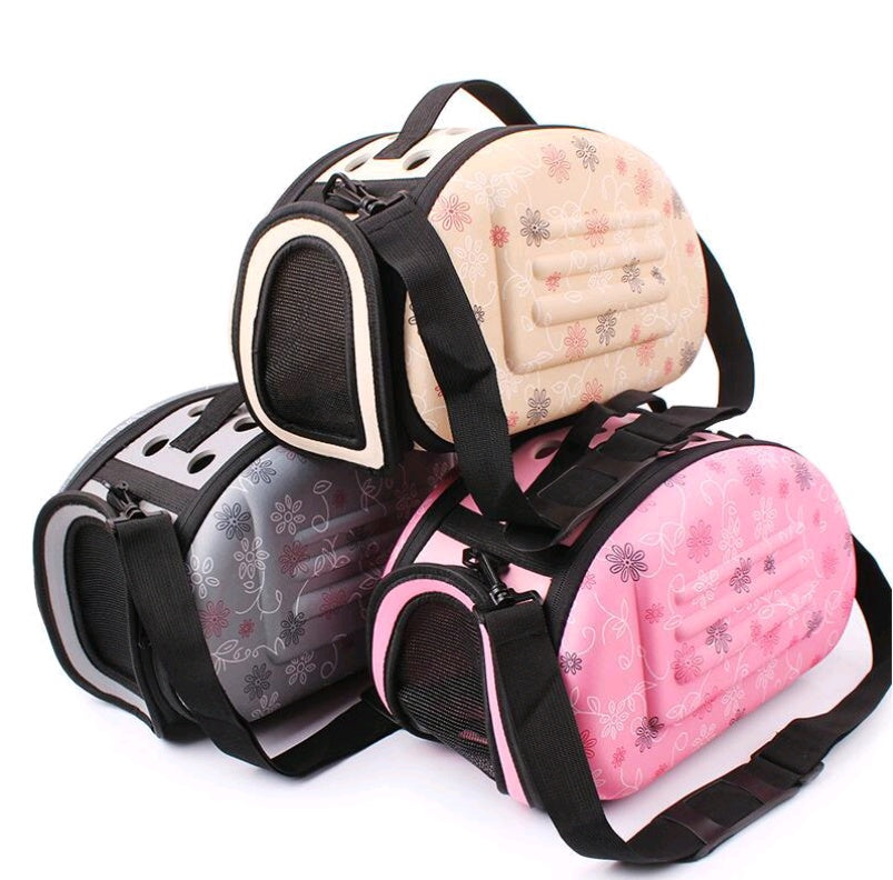 HKM-3087421 Foldable Portable Pet Shoulder Bag - Lightweight & Breathable Carrier for Small Dogs and Pets