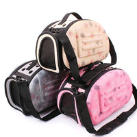 HKM-3087421 Foldable Portable Pet Shoulder Bag - Lightweight & Breathable Carrier for Small Dogs and Pets