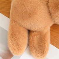 HKM-308819 Capybara Plush Toy - 20cm Curtain Holdback Ring, Hand Rattle, Animal Wristband, Slap Bracelet Huggers