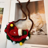 HKM-3088573 Christmas-Themed Pet Bib with Various Holiday Designs for Year-Round Use