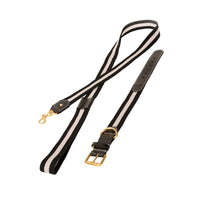 HKM-3090749 Woven Cowhide Dog Collar with Traction Rope for Medium to Large Dogs