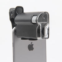 HKM-309075 Adjustable 60X-100X Mobile Phone Microscope with Acrylic Lens and ABS Frame