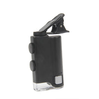 HKM-309075 Adjustable 60X-100X Mobile Phone Microscope with Acrylic Lens and ABS Frame