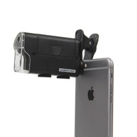 HKM-309075 Adjustable 60X-100X Mobile Phone Microscope with Acrylic Lens and ABS Frame