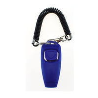 HKM-3091773 Two-in-One Pet Training Clicker and Whistle with Adjustable Wristband - Multiple Color Options Available