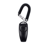 HKM-3091773 Two-in-One Pet Training Clicker and Whistle with Adjustable Wristband - Multiple Color Options Available