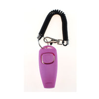 HKM-3091773 Two-in-One Pet Training Clicker and Whistle with Adjustable Wristband - Multiple Color Options Available
