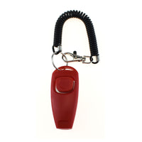 HKM-3091773 Two-in-One Pet Training Clicker and Whistle with Adjustable Wristband - Multiple Color Options Available