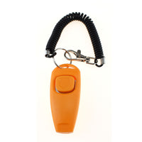 HKM-3091773 Two-in-One Pet Training Clicker and Whistle with Adjustable Wristband - Multiple Color Options Available