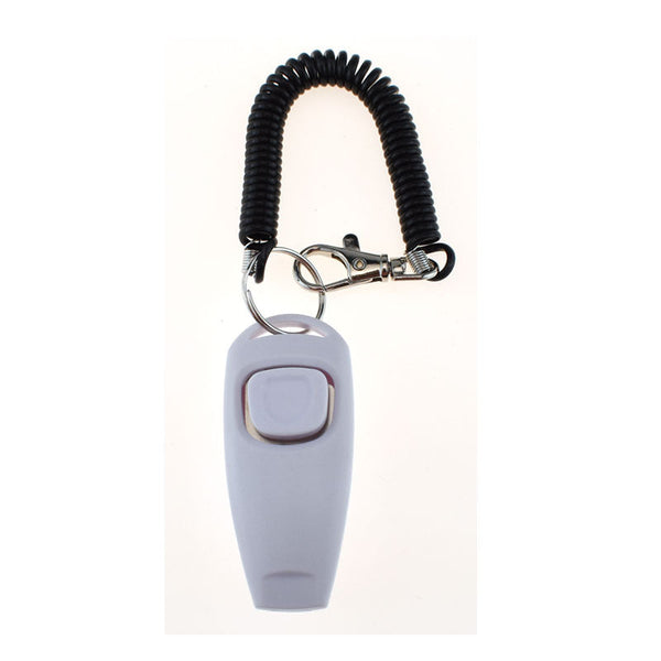 HKM-3091773 Two-in-One Pet Training Clicker and Whistle with Adjustable Wristband - Multiple Color Options Available