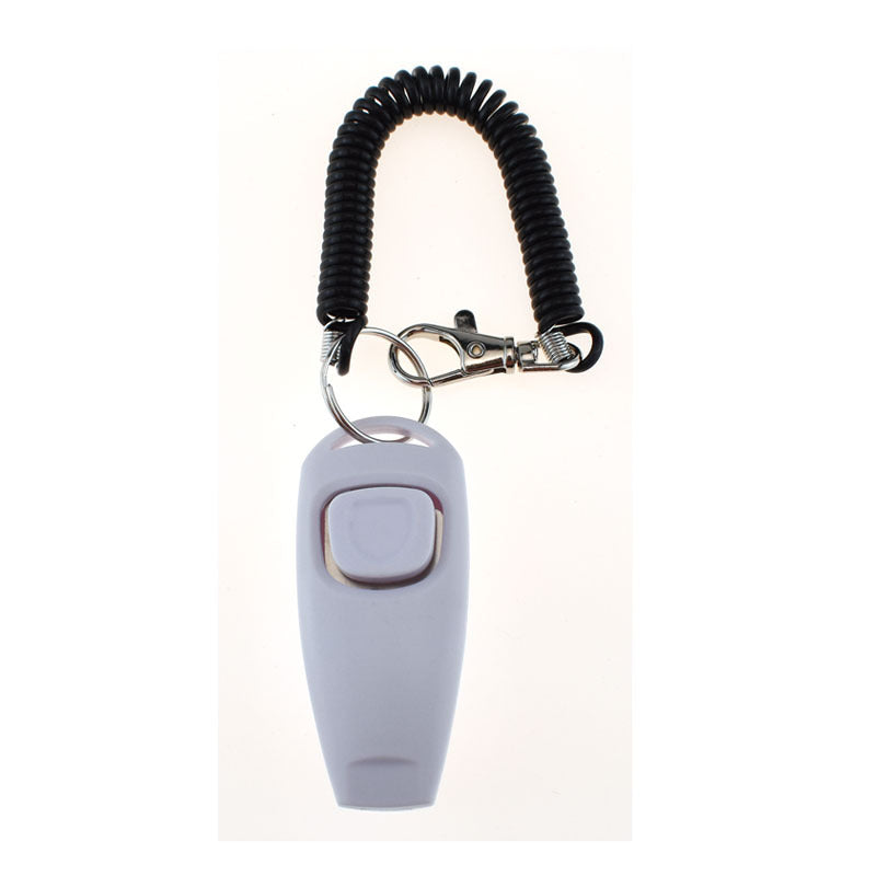 HKM-3091773 Two-in-One Pet Training Clicker and Whistle with Adjustable Wristband - Multiple Color Options Available