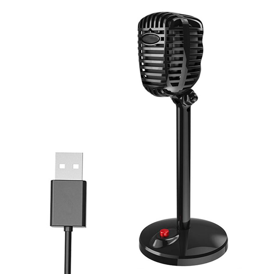 HKM-309203 Dual-Channel Home Karaoke Microphone – 3.5mm & USB Versions, Omnidirectional with Noise Reduction, Ideal for Recording and Live Performances
