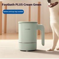 HKM-3092413 Pet Foot Washing Machine for Dogs and Cats - Easy Paw Cleaner in Velvet White, Cream Green, Cherry Blossom Powder