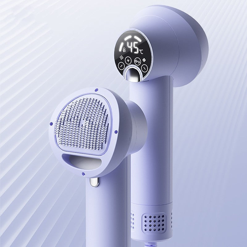 HKM-3092541 Smart Pet Hair Dryer with Comb Attachment for Dogs and Cats - Silent, Safe Grooming Tool