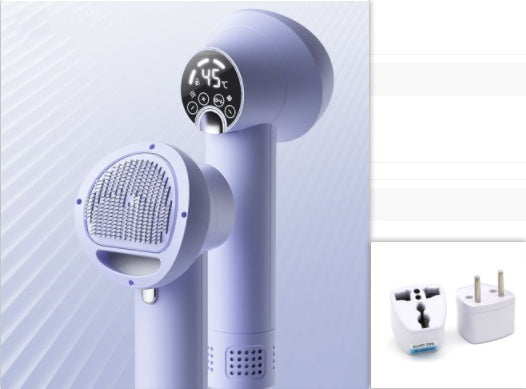 HKM-3092541 Smart Pet Hair Dryer with Comb Attachment for Dogs and Cats - Silent, Safe Grooming Tool
