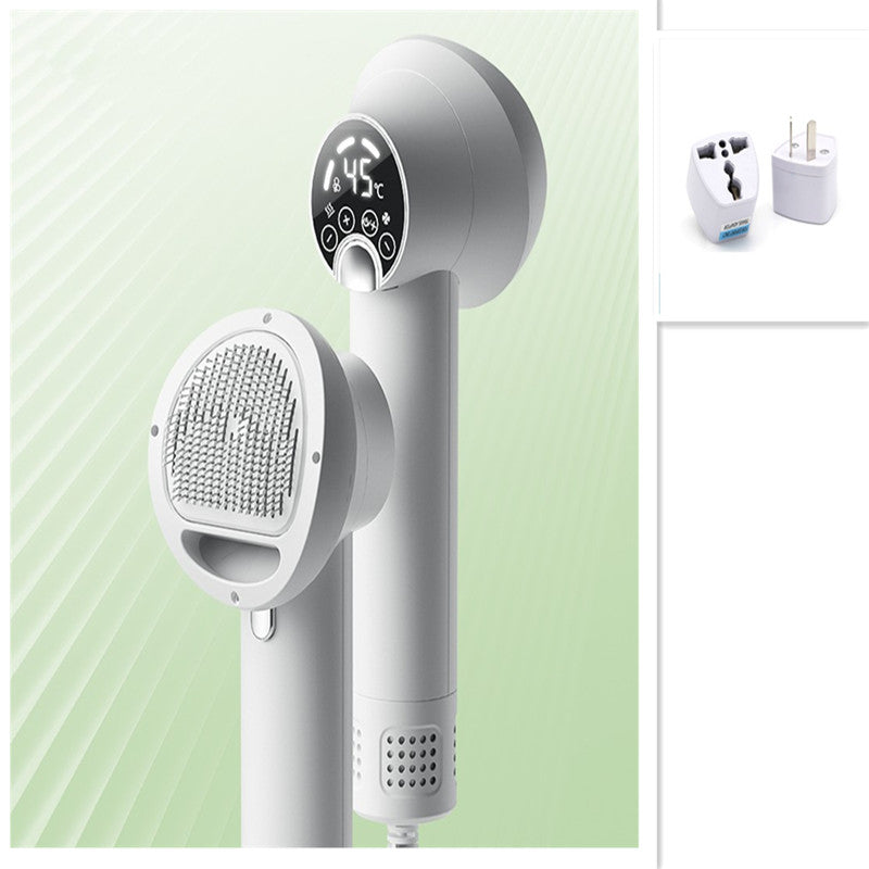 HKM-3092541 Smart Pet Hair Dryer with Comb Attachment for Dogs and Cats - Silent, Safe Grooming Tool