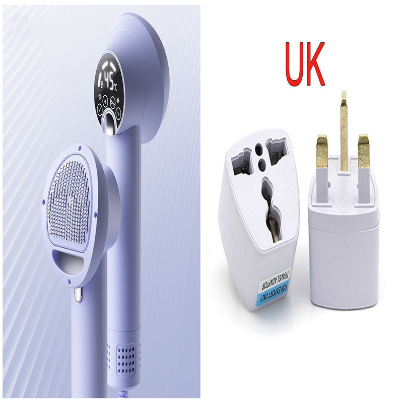 HKM-3092541 Smart Pet Hair Dryer with Comb Attachment for Dogs and Cats - Silent, Safe Grooming Tool